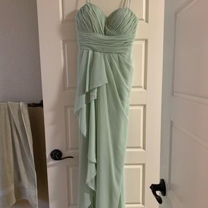 Mint green bridesmaid dress